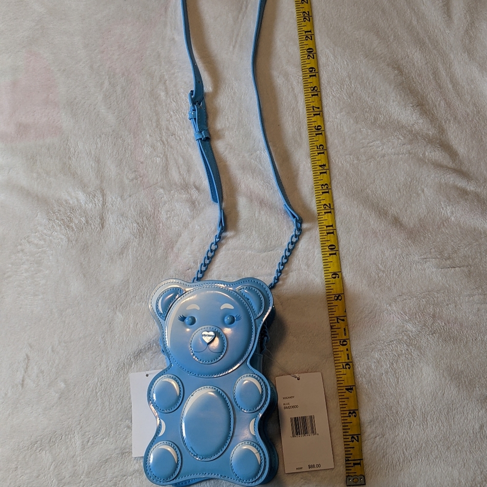 New Betsey Johnson Blue Gummy Bear bag